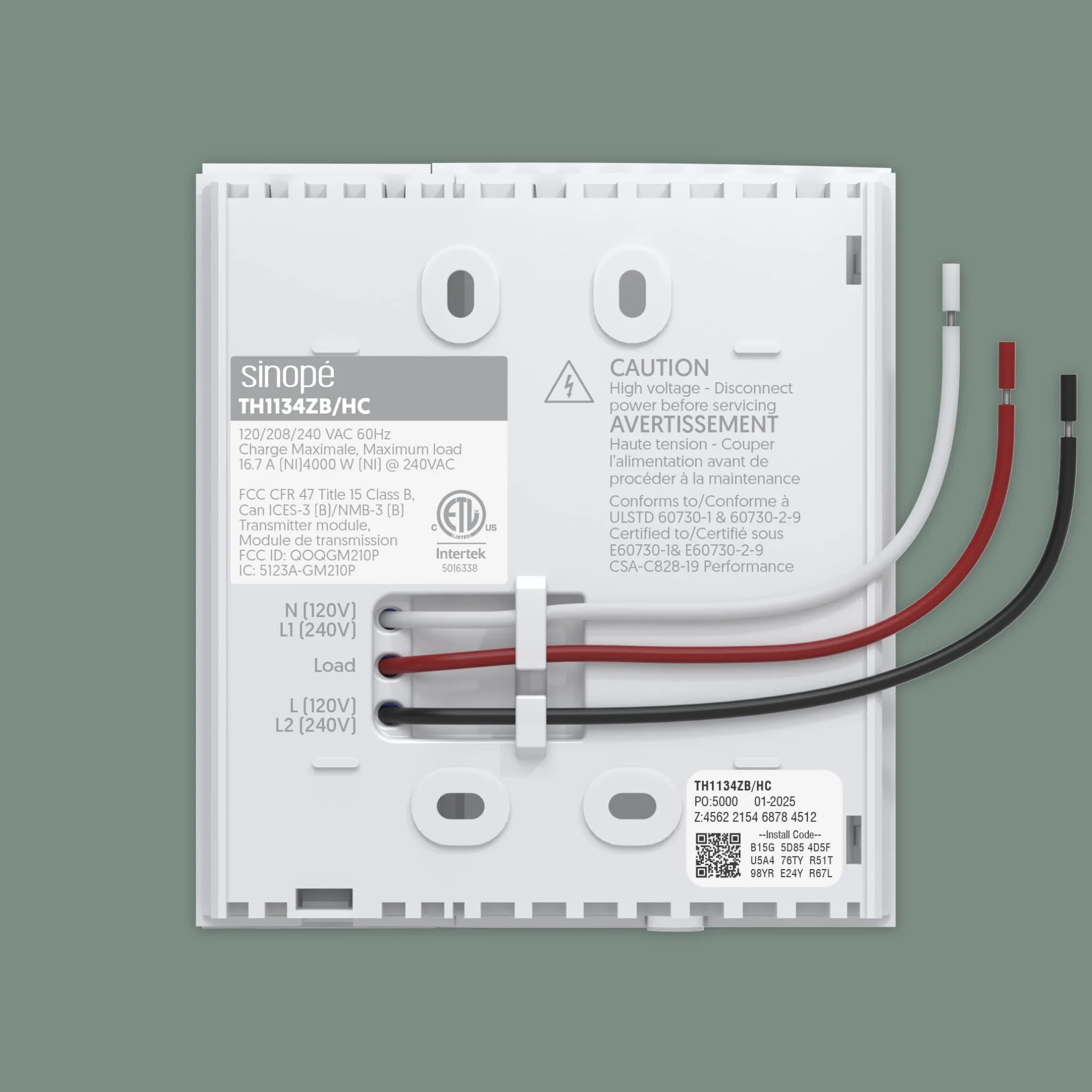 Thermostat pour plinthes électriques Zigbee avec écran couleur - Image 3